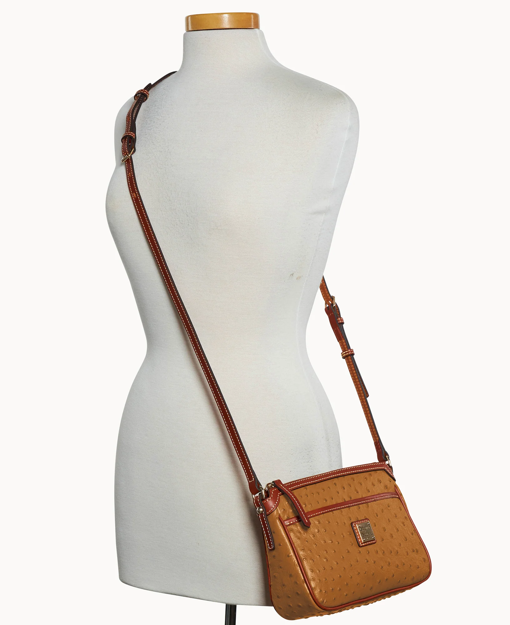 Ostrich East West Pocket Crossbody - Image 16