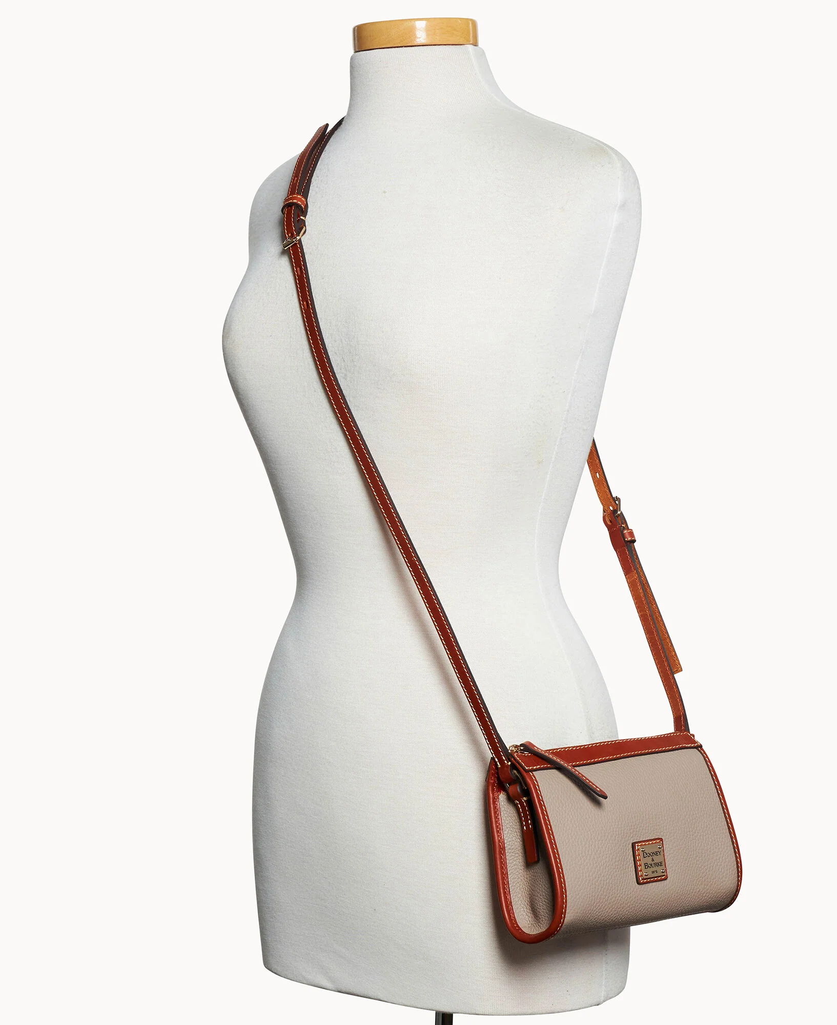Pebble Grain Small East West Crossbody - Image 56