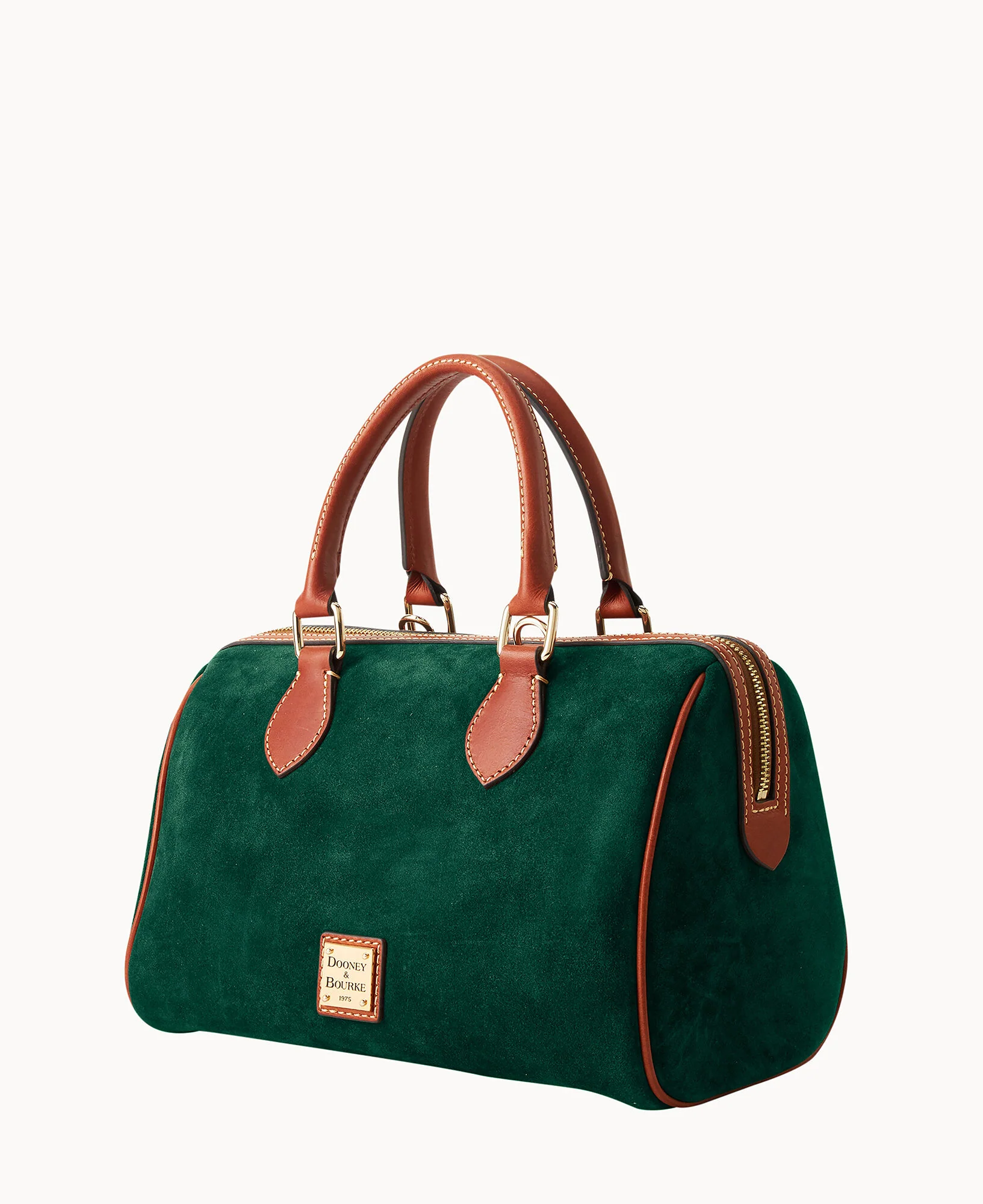 Suede Barrel Satchel - Image 14